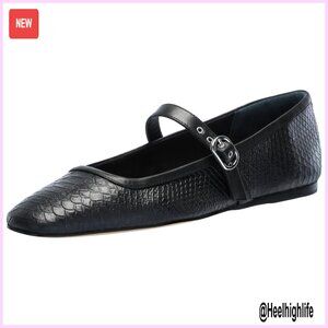 Ballet Flats with Buckle Closure, TPU Sole, Comfortable Everyday Shoes